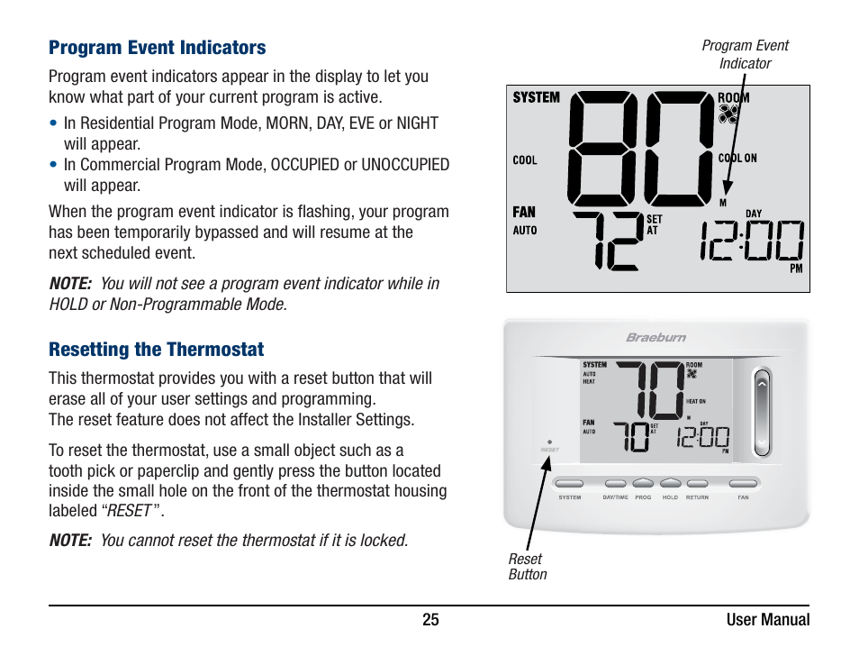 Braeburn 5220 User Manual User Manual | Page 25 / 35