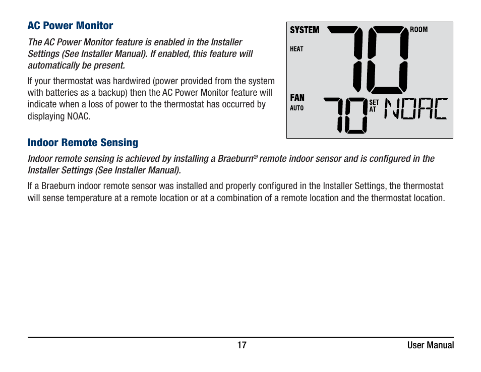 Braeburn 3220 User Manual User Manual | Page 17 / 20