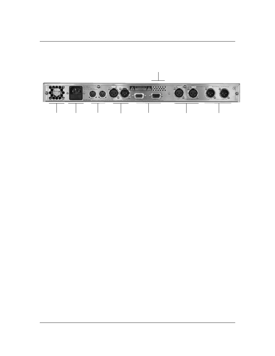 Rear panel overview | Bricasti Design M7 Mainframe Stereo Reverb Processor Owner’s Manual User Manual | Page 13 / 44