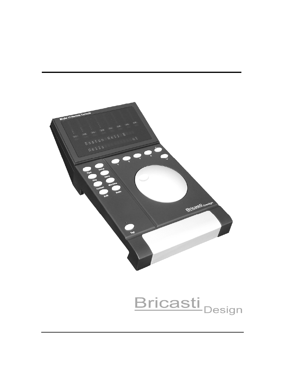 Bricasti Design M10 Remote Control User Manual | 16 pages