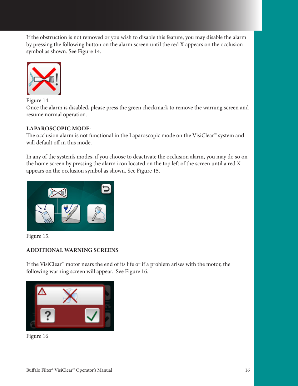 Buffalo Filter VisiClear User Manual | Page 16 / 30
