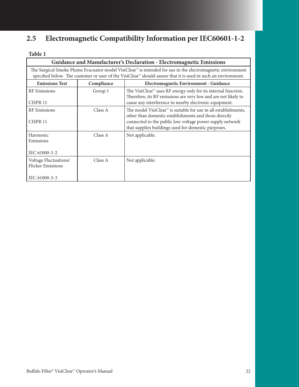 Buffalo Filter VisiClear User Manual | Page 22 / 30