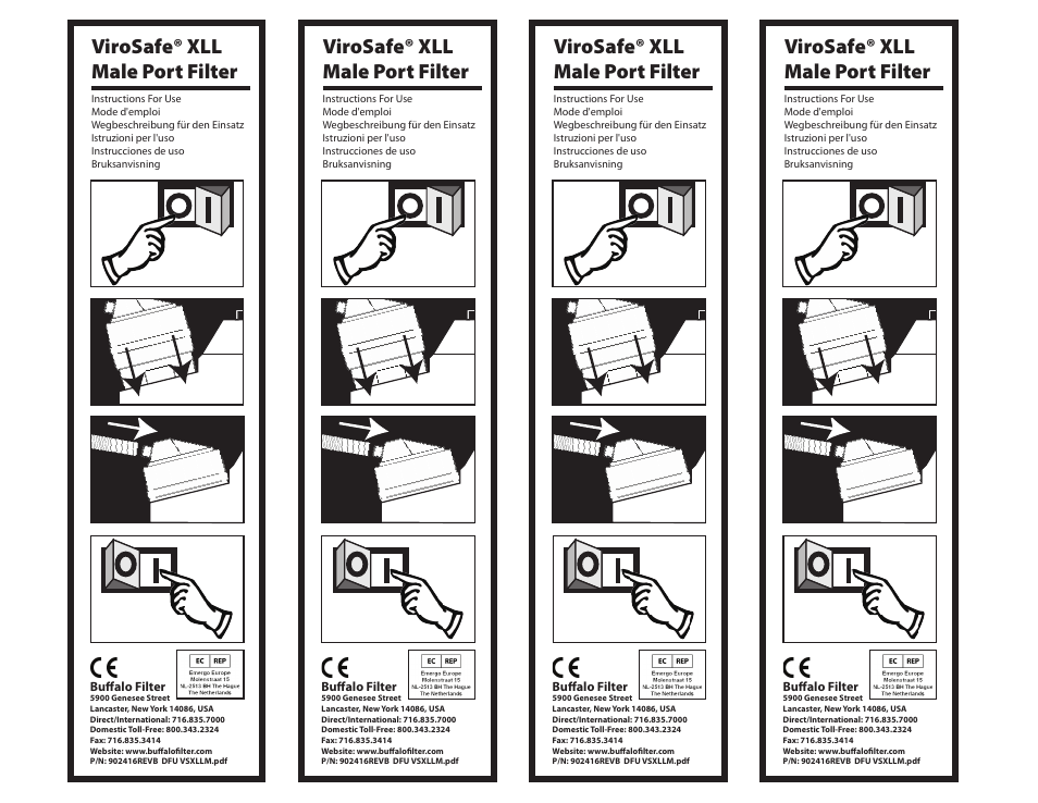 Buffalo Filter VSXLLT04 User Manual | 1 page