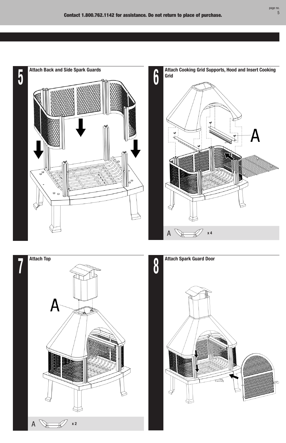 Blue Rhino WAF513C User Manual | Page 5 / 8