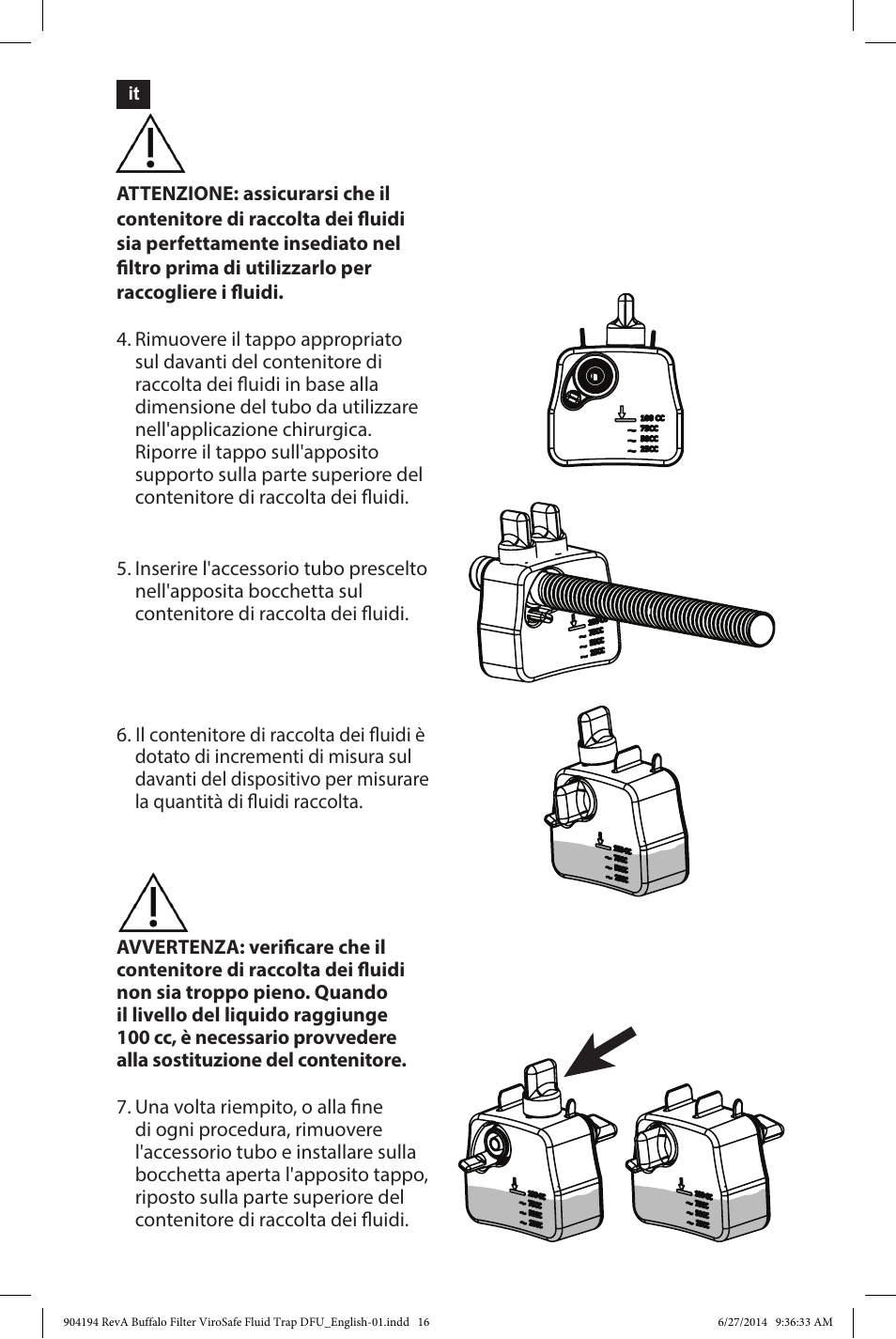 Buffalo Filter ViroSafe Fluid Trap User Manual | Page 16 / 40