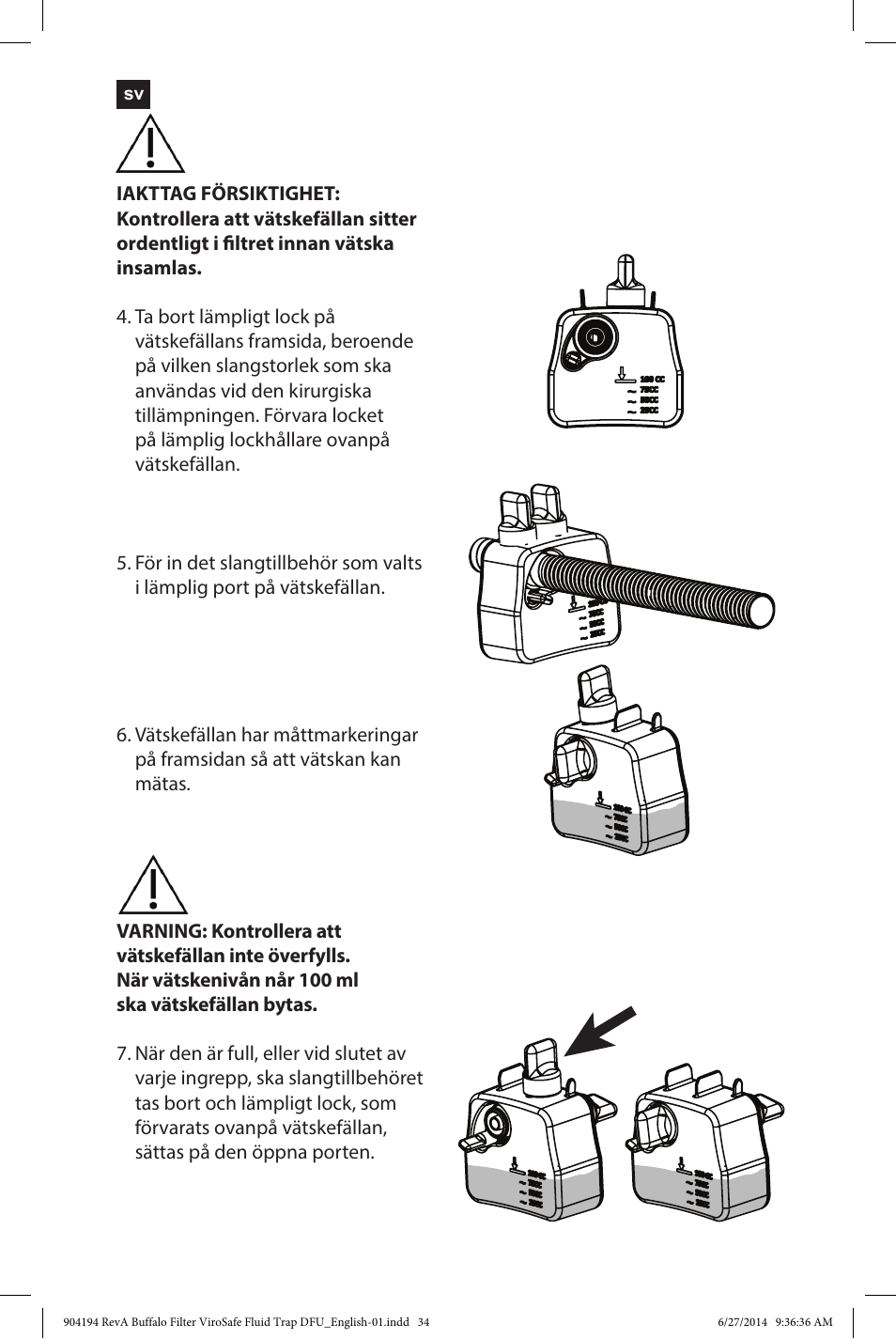 Buffalo Filter ViroSafe Fluid Trap User Manual | Page 34 / 40