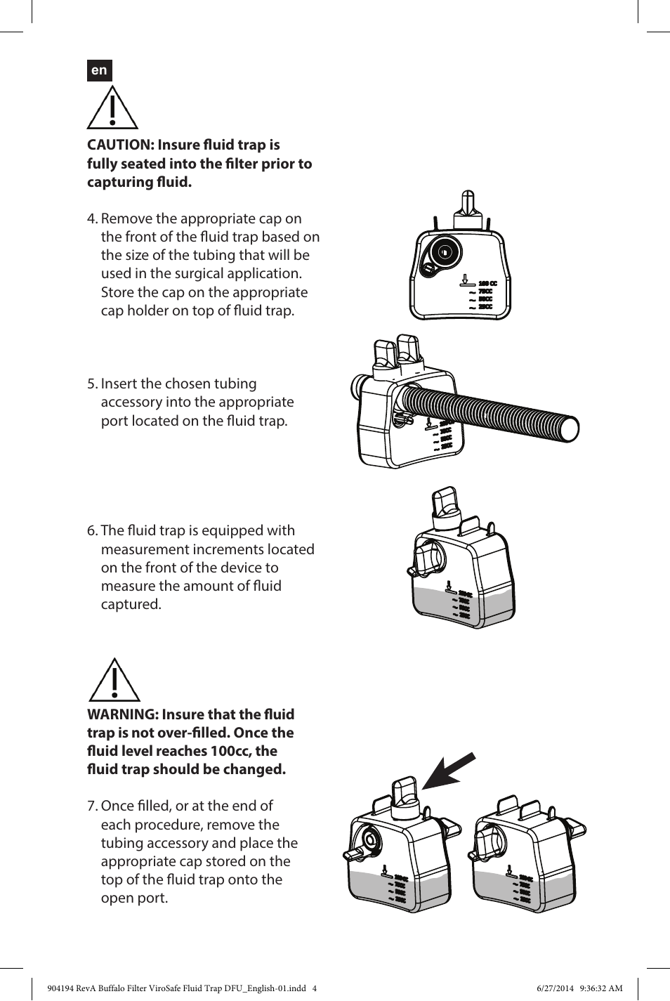 Buffalo Filter ViroSafe Fluid Trap User Manual | Page 4 / 40