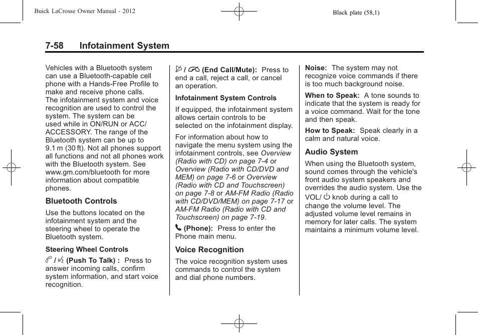 Buick 2012 LaCrosse User Manual | Page 232 / 496