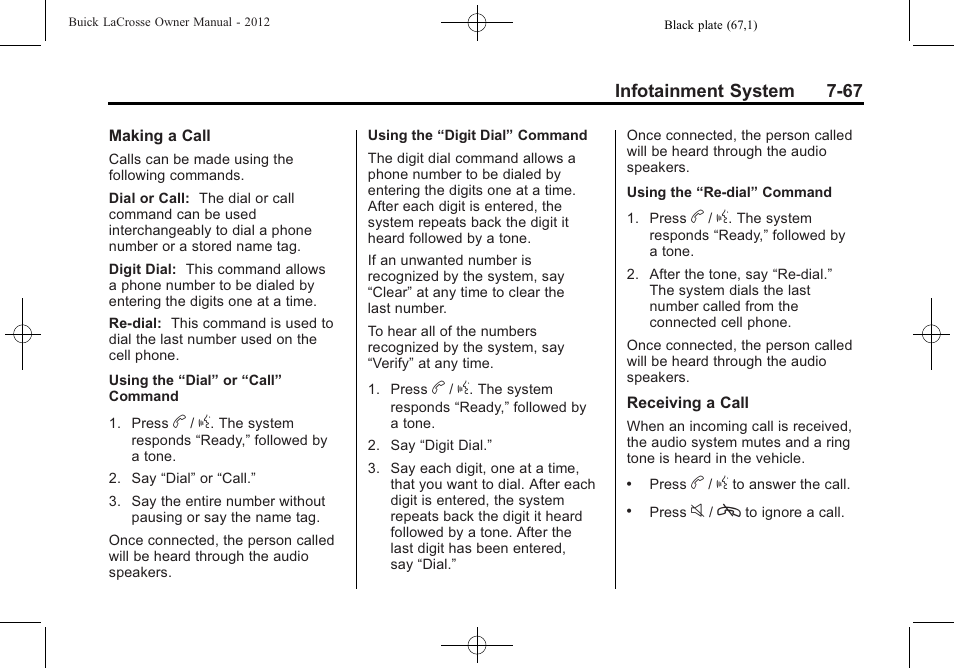 Buick 2012 LaCrosse User Manual | Page 241 / 496