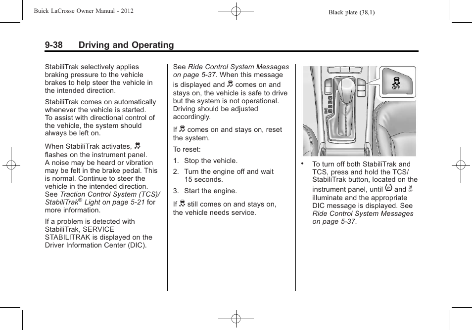 Buick 2012 LaCrosse User Manual | Page 304 / 496