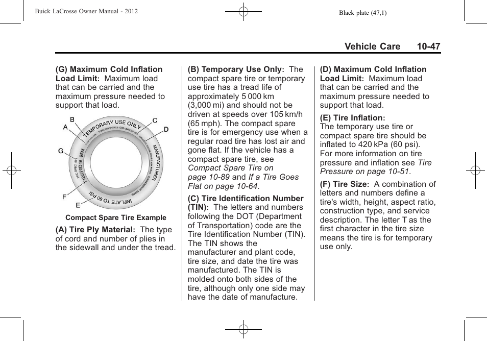 Buick 2012 LaCrosse User Manual | Page 373 / 496