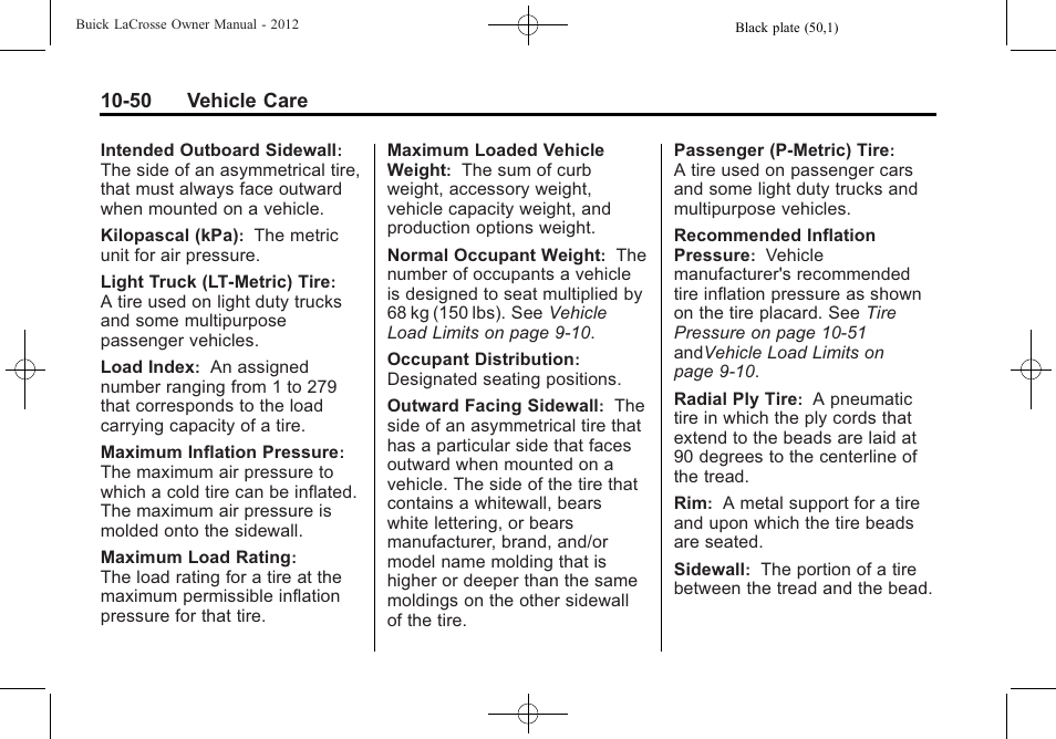 Buick 2012 LaCrosse User Manual | Page 376 / 496