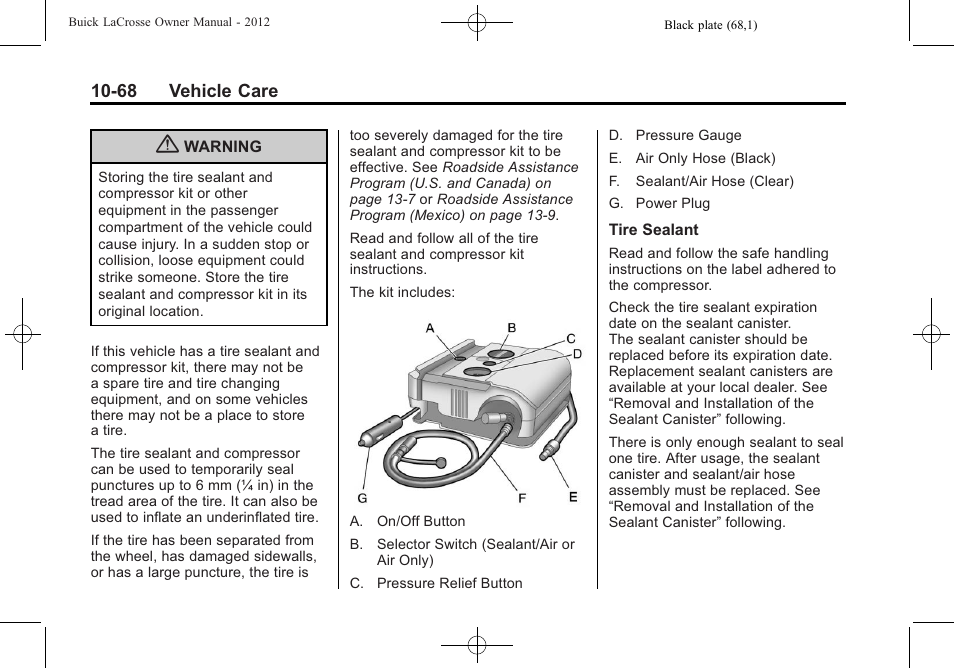 Buick 2012 LaCrosse User Manual | Page 394 / 496