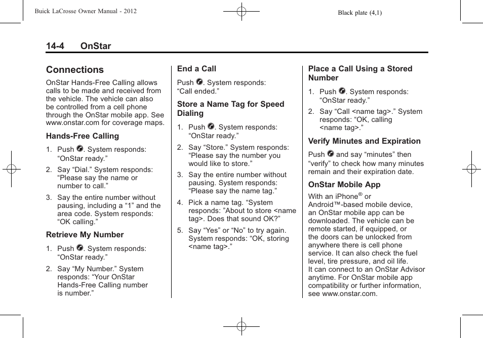 Connections, Connections -4, Comprehensive | Buick 2012 LaCrosse User Manual | Page 478 / 496