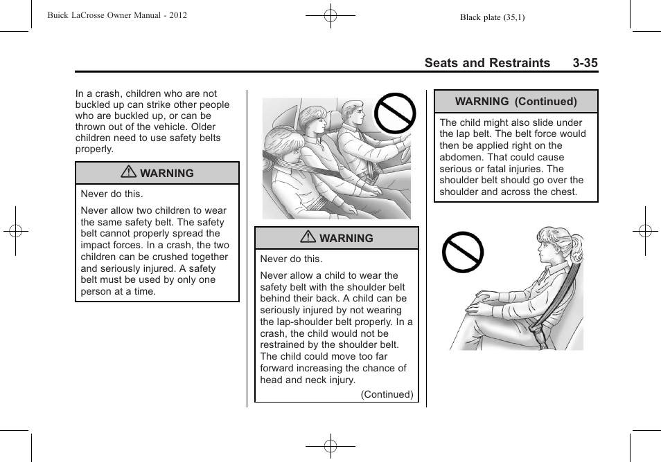 Buick 2012 LaCrosse User Manual | Page 91 / 496