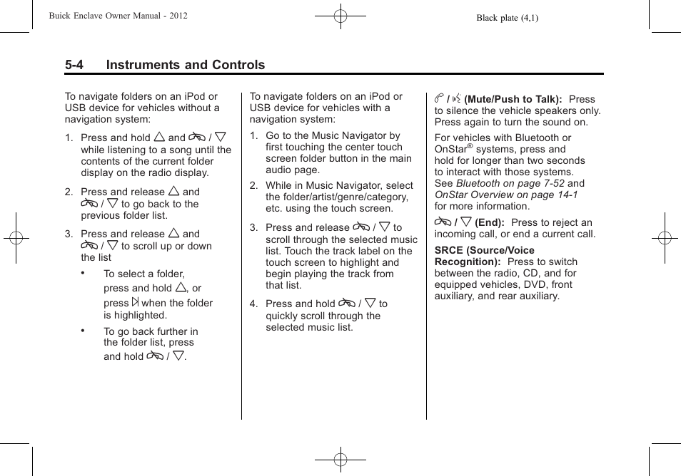 Buick 2012 Enclave User Manual | Page 124 / 474