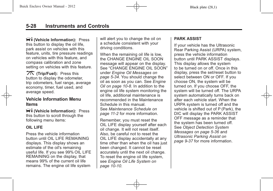 Buick 2012 Enclave User Manual | Page 148 / 474