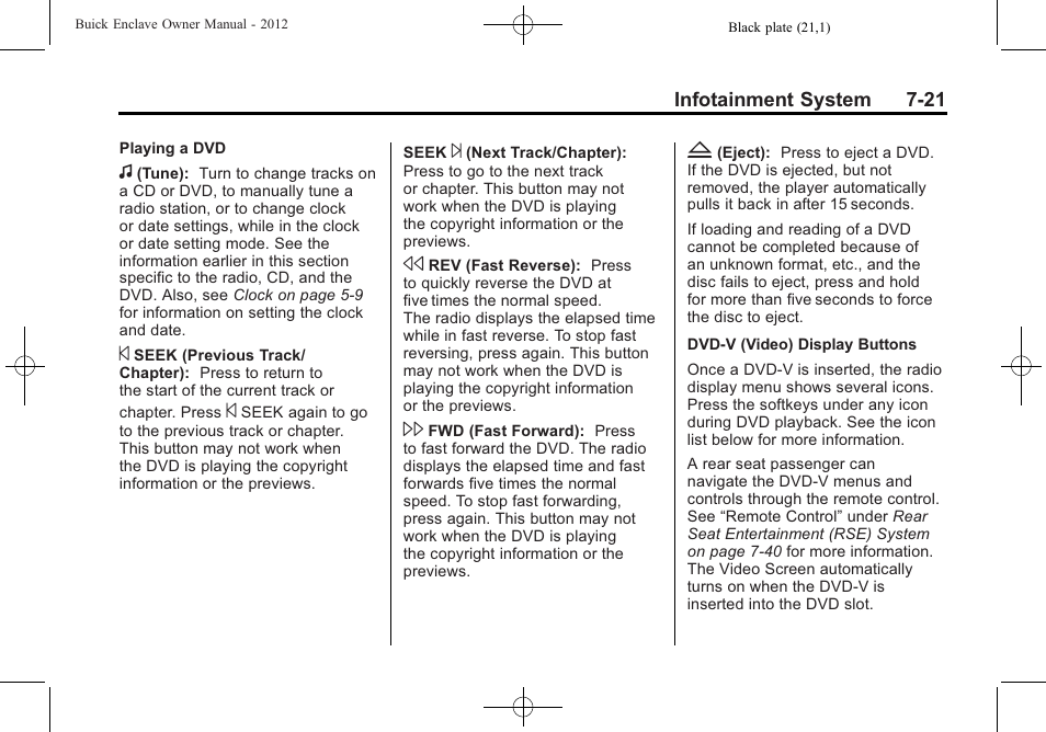 Buick 2012 Enclave User Manual | Page 205 / 474