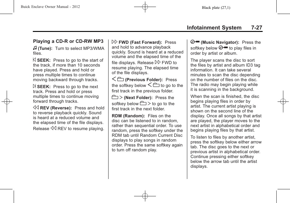 Buick 2012 Enclave User Manual | Page 211 / 474