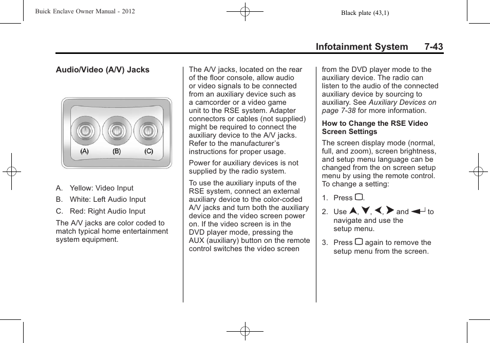 Buick 2012 Enclave User Manual | Page 227 / 474