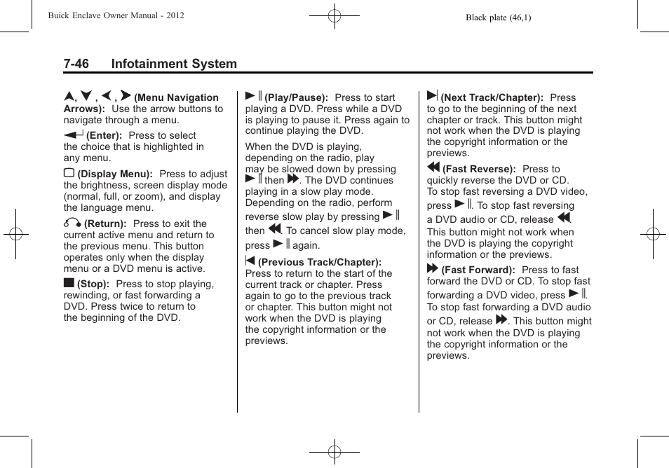 Buick 2012 Enclave User Manual | Page 230 / 474