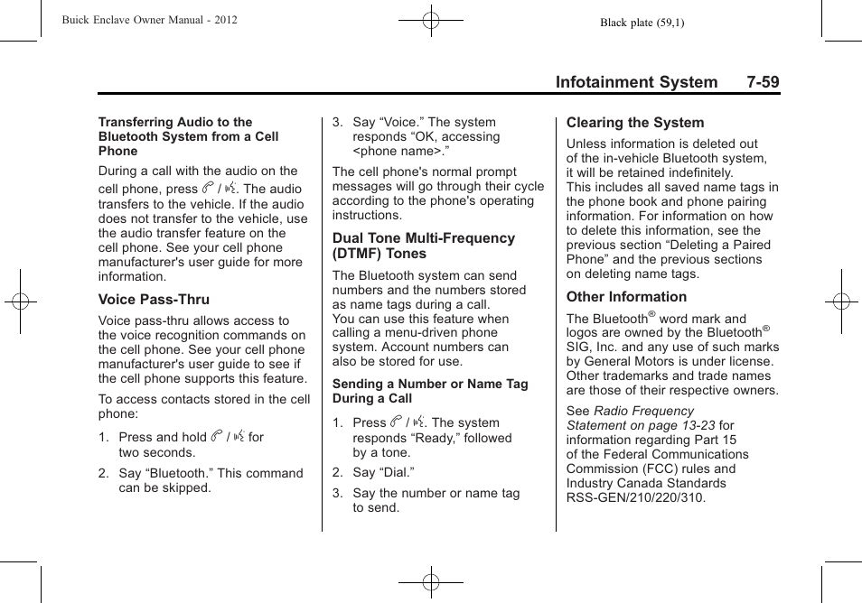 Buick 2012 Enclave User Manual | Page 243 / 474