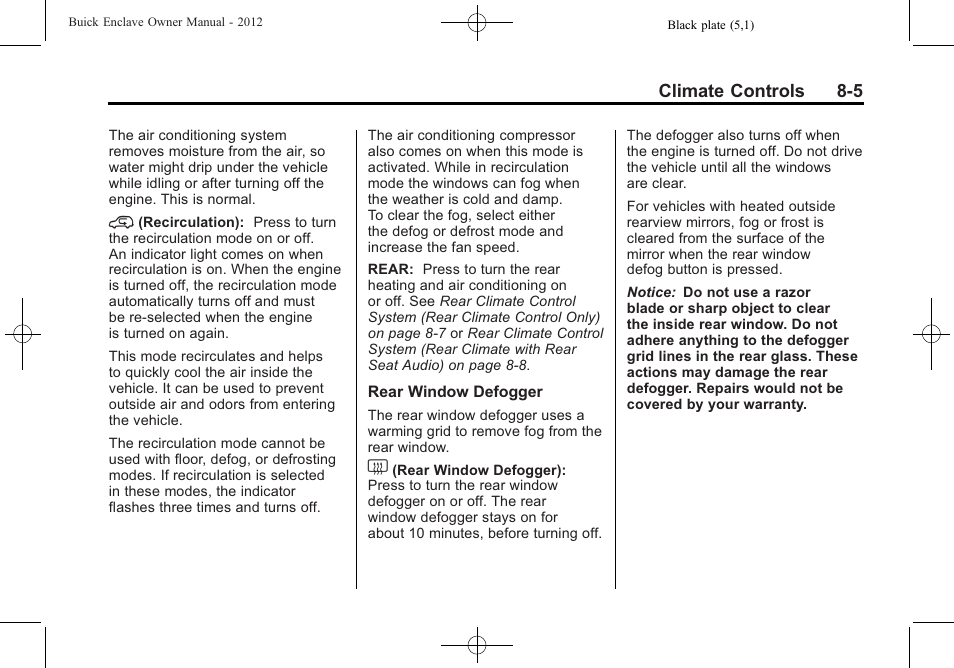 Buick 2012 Enclave User Manual | Page 249 / 474