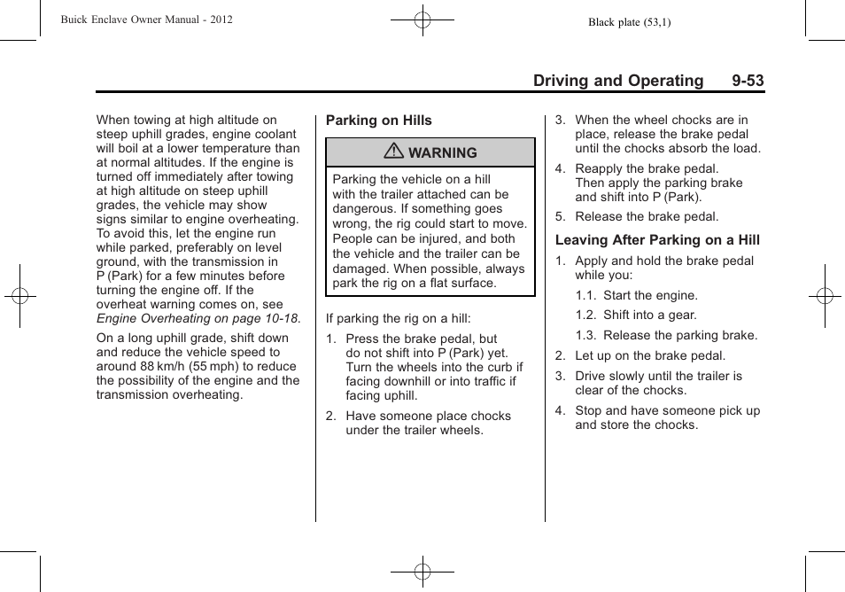 Buick 2012 Enclave User Manual | Page 307 / 474