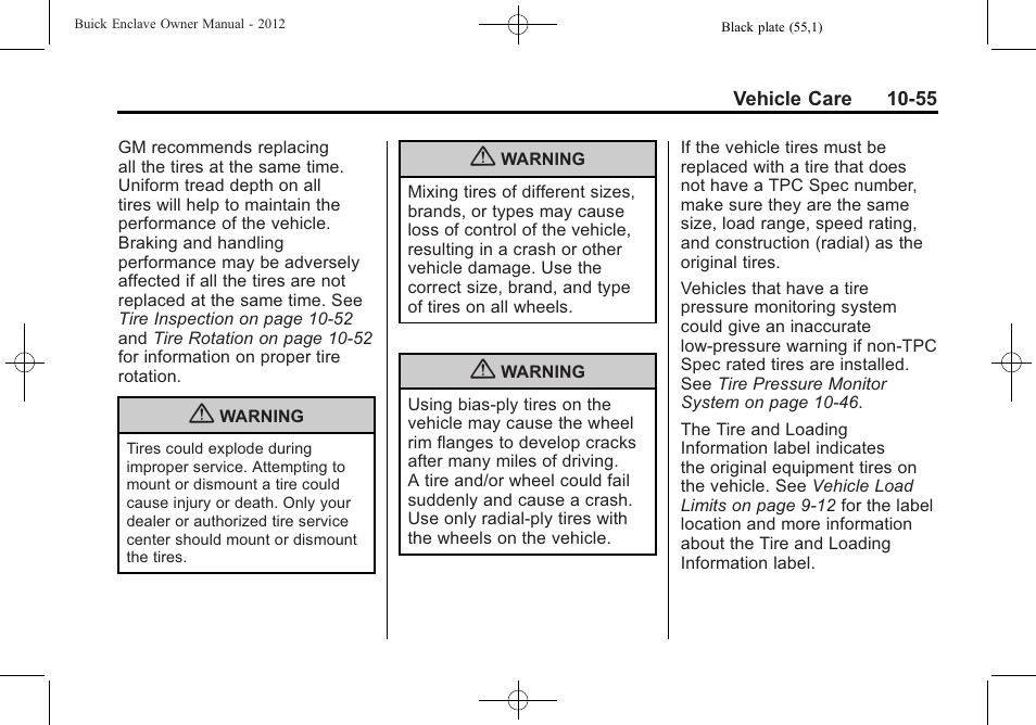 Buick 2012 Enclave User Manual | Page 367 / 474