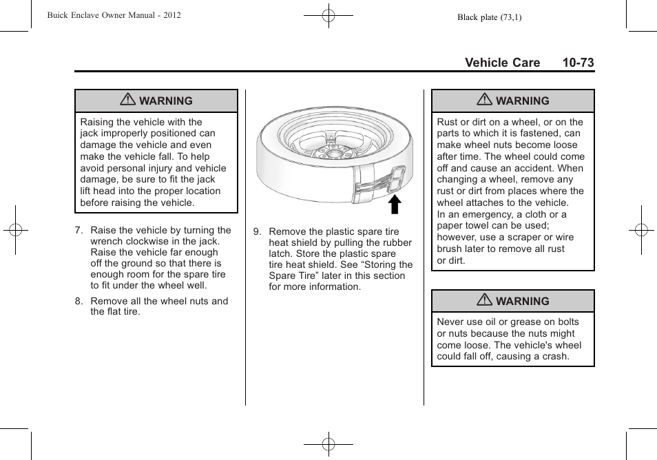 Buick 2012 Enclave User Manual | Page 385 / 474