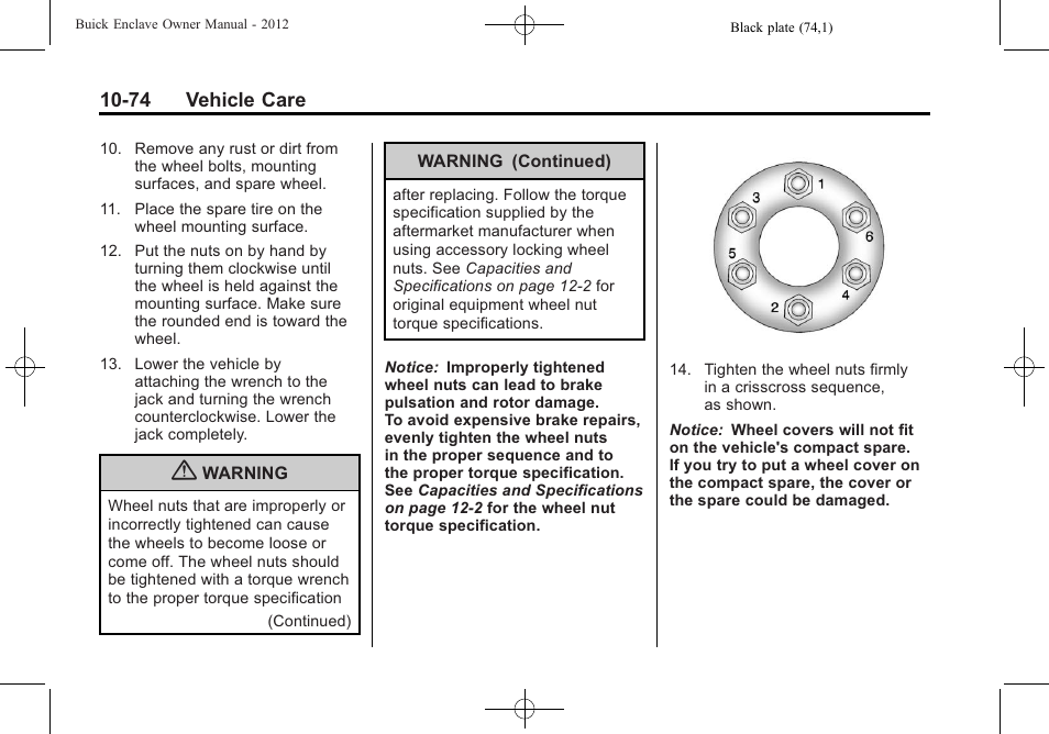 Buick 2012 Enclave User Manual | Page 386 / 474
