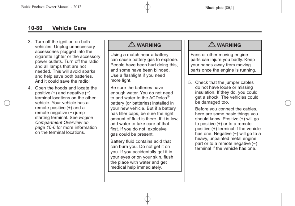 Buick 2012 Enclave User Manual | Page 392 / 474
