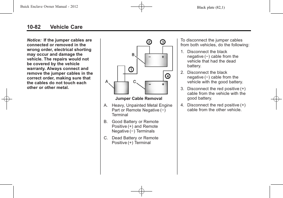 82 vehicle care | Buick 2012 Enclave User Manual | Page 394 / 474