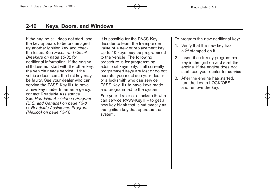 Buick 2012 Enclave User Manual | Page 46 / 474