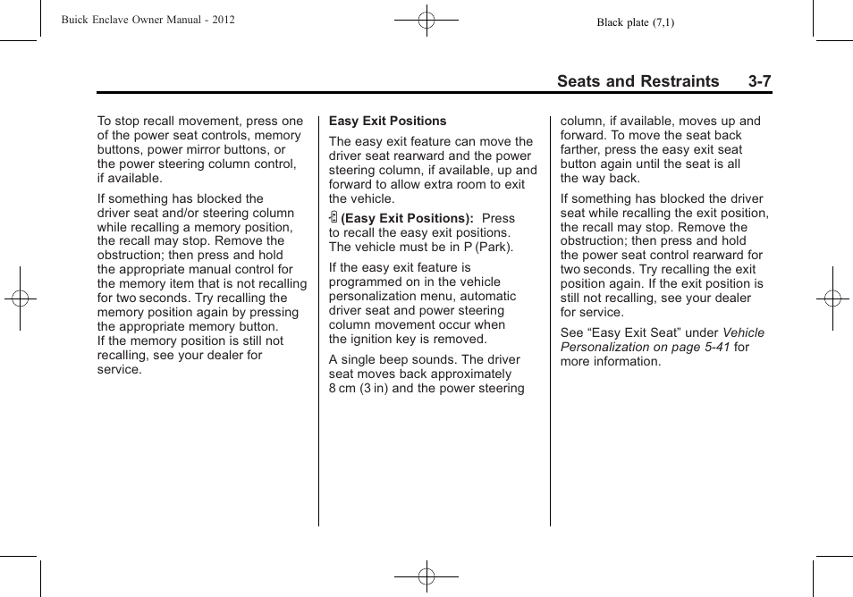 Buick 2012 Enclave User Manual | Page 61 / 474