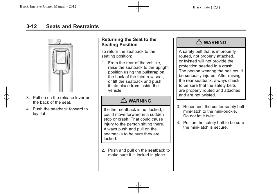 Buick 2012 Enclave User Manual | Page 66 / 474