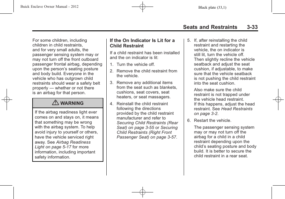 Buick 2012 Enclave User Manual | Page 87 / 474