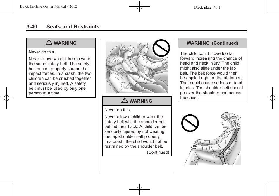 Buick 2012 Enclave User Manual | Page 94 / 474