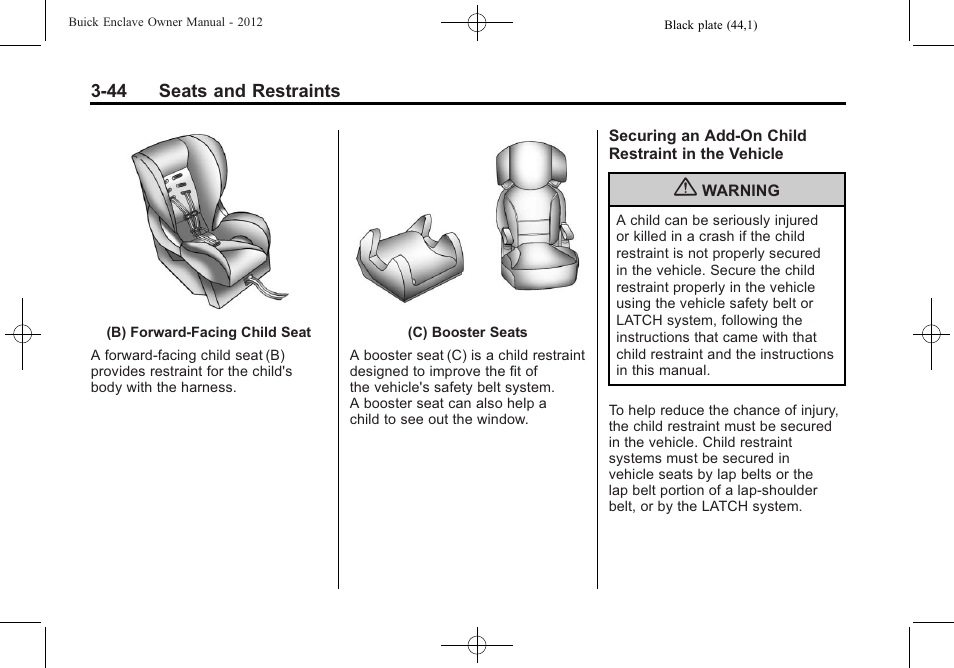 Buick 2012 Enclave User Manual | Page 98 / 474