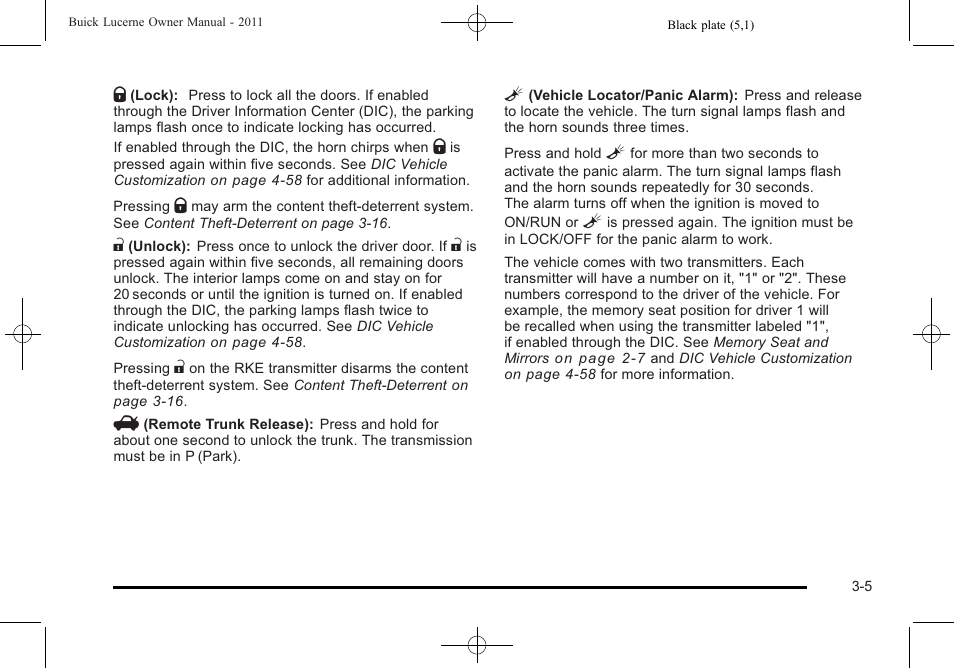 Buick 2011 Lucerne User Manual | Page 109 / 450
