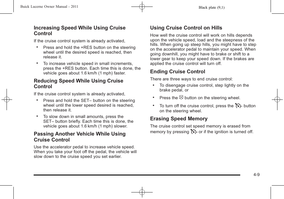 Buick 2011 Lucerne User Manual | Page 165 / 450
