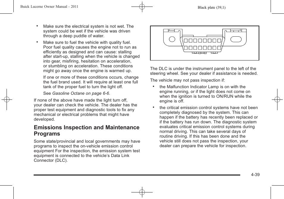 Emissions inspection and maintenance programs | Buick 2011 Lucerne User Manual | Page 195 / 450