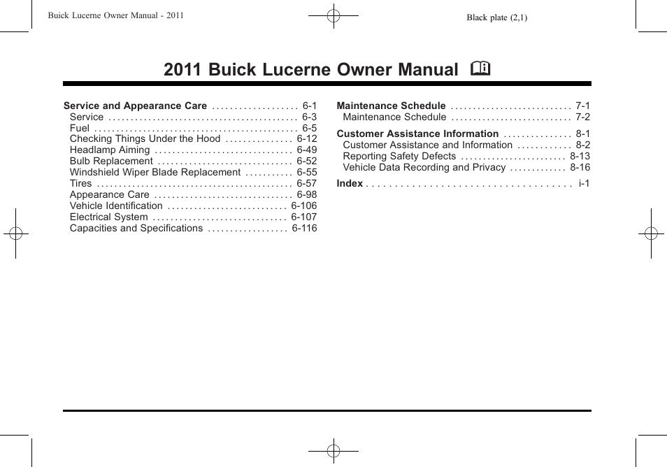 2011 buick lucerne owner manual m | Buick 2011 Lucerne User Manual | Page 2 / 450