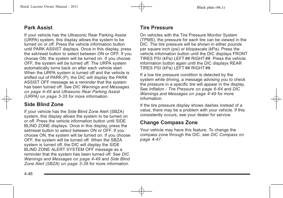 Buick 2011 Lucerne User Manual | Page 202 / 450