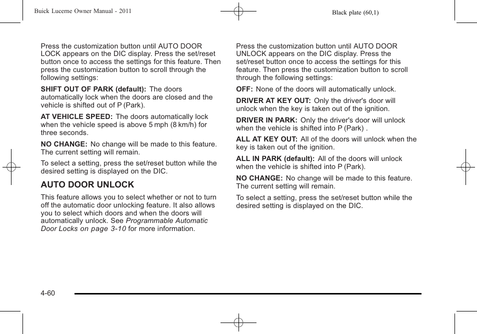 Buick 2011 Lucerne User Manual | Page 216 / 450