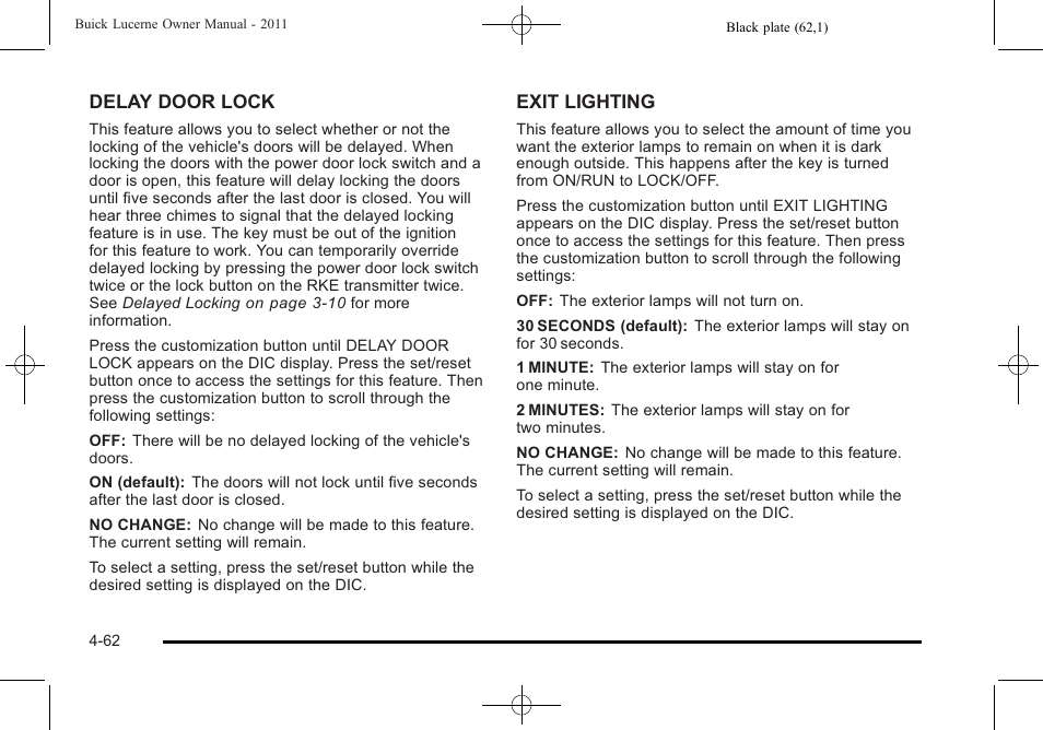 Buick 2011 Lucerne User Manual | Page 218 / 450