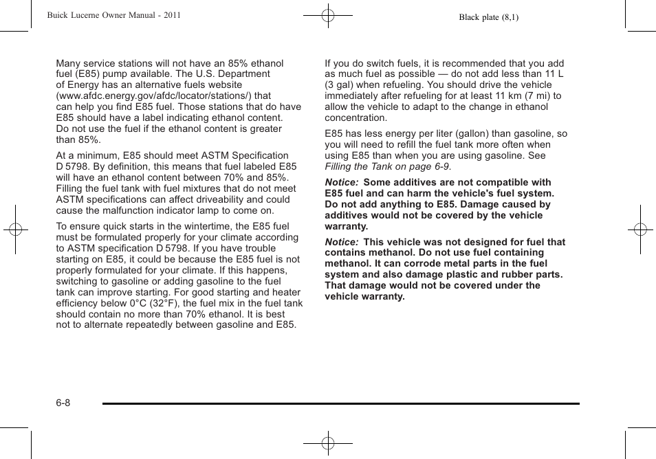 Buick 2011 Lucerne User Manual | Page 294 / 450