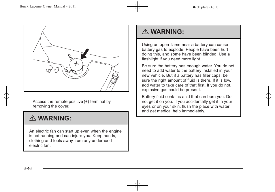 Warning | Buick 2011 Lucerne User Manual | Page 332 / 450