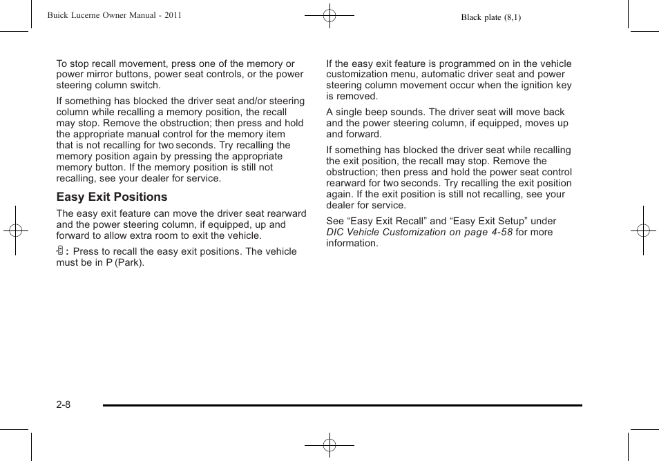 Buick 2011 Lucerne User Manual | Page 40 / 450