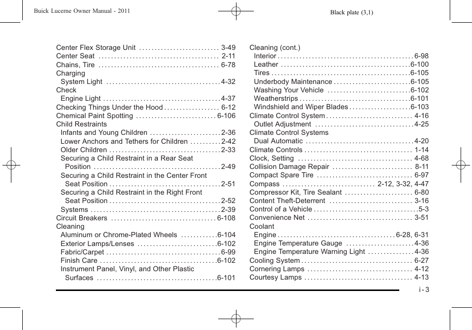 Buick 2011 Lucerne User Manual | Page 439 / 450